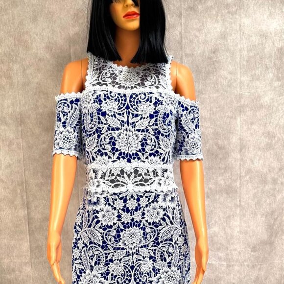NWT - Blue/White Dress by Tadashi Shoji